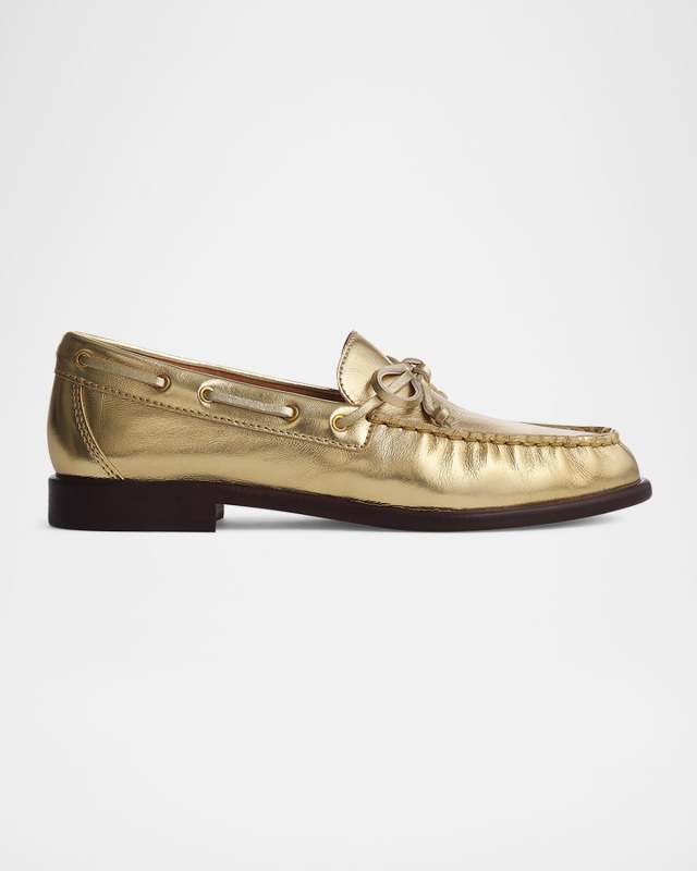 Carter Metallic Boat Loafers